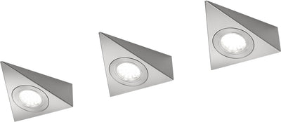 Trio Ecco - Wandleuchte - Nickel matt - inkl. 3x SMD 3 W - Schnurschalter - schwenkbar - Wandmontage - Flex - steckbar