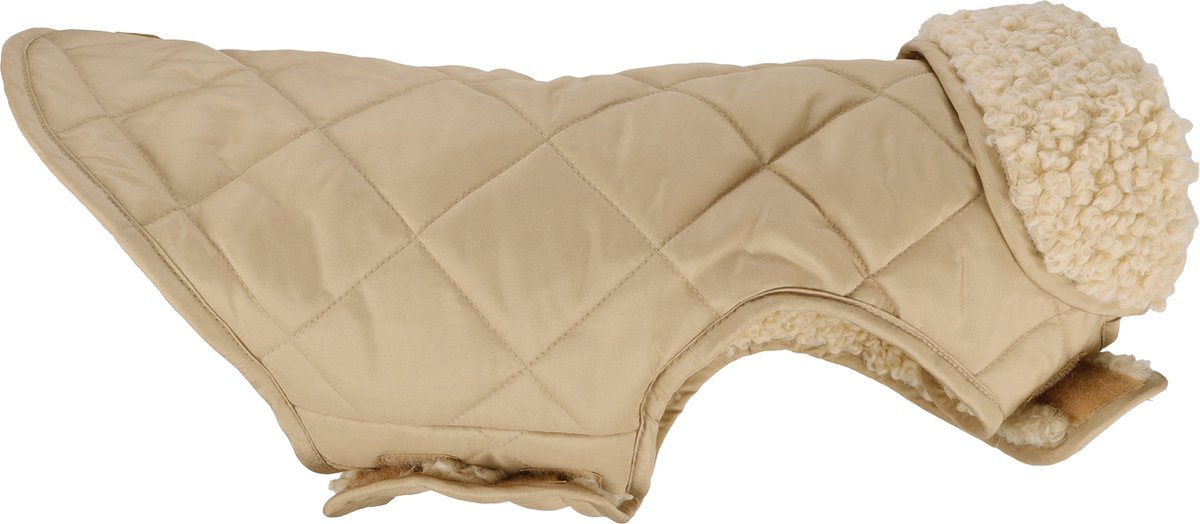 Flamingo-Hundemantel – Bonnie – Hundemantel – Winter-Hundejacken – wasserdichter Hundemantel – 30 cm – A: 30 cm, B: 31–32 cm, C: 46–49 cm – Beige