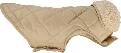 Flamingo-Hundemantel – Bonnie – Hundemantel – Winter-Hundejacken – wasserdichter Hundemantel – 30 cm – A: 30 cm, B: 31–32 cm, C: 46–49 cm – Beige