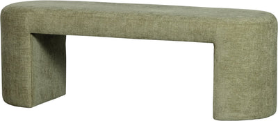Wood Jacob Bank – Chenille – Olivgrün – 46 x 130 x 46