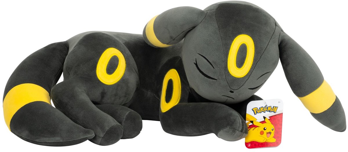 Jazwares Pokémon – 45 cm Plüsch – schlafender Plüsch – schlafender Umbreon