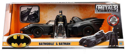Jada Toys Batman Diecast Modell 1 24 1989 Batmobil mit Figur