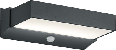 Trio cuando - Wandleuchte - Anthrazit - inkl. 1x SMD 11W - Bewegungssensor - Außenbeleuchtung - IP54
