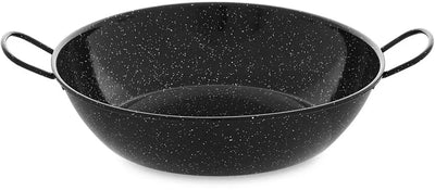 Vaello tiefe Pfanne mit Griff aus schwarz emailliertem Stahl (ø 38 cm)