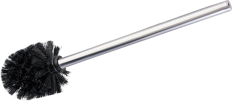 Wenko Ersatzbürste mit glänzendem Edelstahlgriff, Länge 35 cm, Bürstenkopf ø 8 cm – WC-Bürste – WC-Bürste lose – WC-Bürste lose