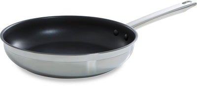 BK Allround-Bratpfanne 28 cm – PFA-freie Antihaftbeschichtung – Induktionsbratpfanne – Keramikbratpfanne – ofenfest bis 230 °C – Edelstahlgriff – Silber