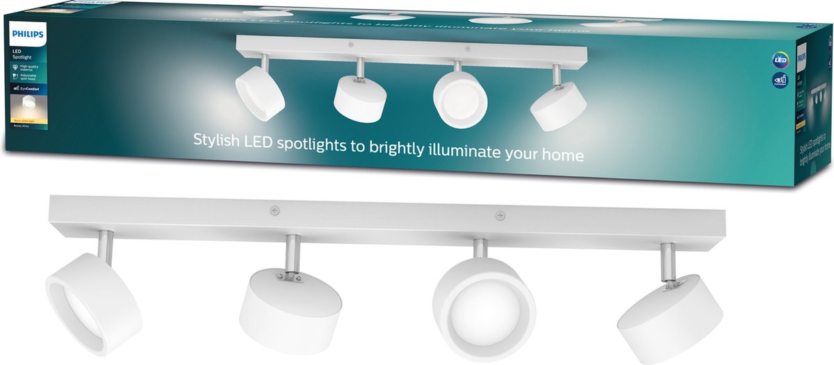 Philips LED Philips Bracia Bar weiß 27k 4x5,5w 27k