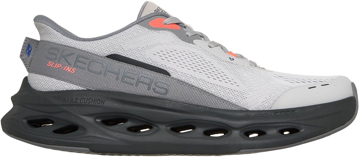 Skechers Max Cushioning Glide-Step Herren-Sportschuhe – Grau Schwarz