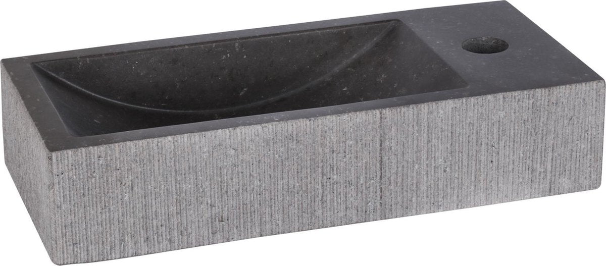 Differnz Ribble-Brunnen 38x18x8cm bombai schwarz
