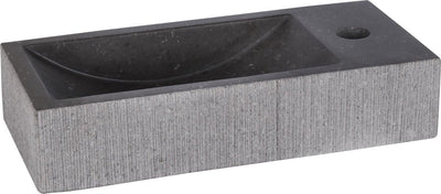Differnz Ribble-Brunnen 38x18x8cm bombai schwarz