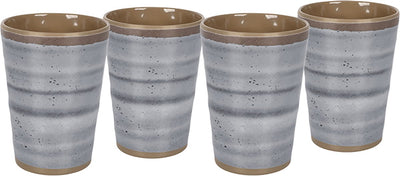 Bo-Camp - Tasse - Halo - Grau - 4 Stück