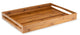 Leopold Wien - Tablett rechteckig, dunkler Bambus - 55x40x6cm