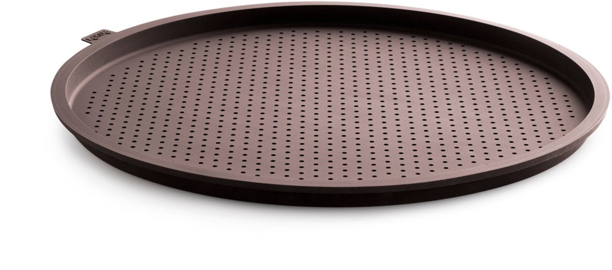 Lékué Pizza-Backmatte rund ø 36 cm – Silikon – braun