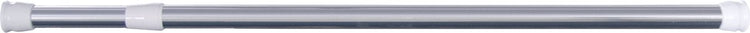 Runde Duschstange von Differnz – zum Klemmen – aluminiumbeschichtet – 75 x 125 cm – Chrom
