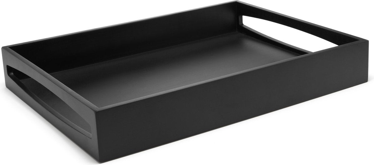 Leopold Wien - rechteckiges Tablett 40x30x6cm MDF schwarz