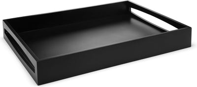 Leopold Wien - rechteckiges Tablett 47,5x35x6cm MDF schwarz
