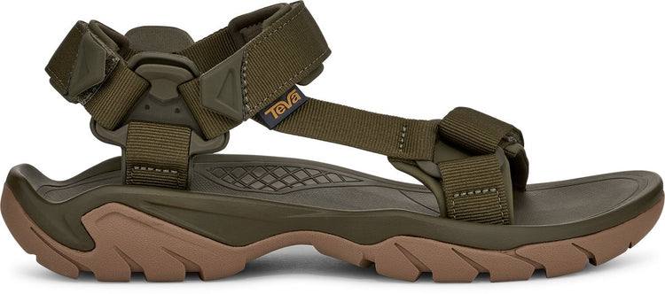 Teva M Terra Fi 5 Universal Herrensandalen – Dunkelgrün – Honigbraun