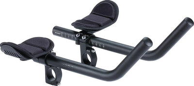 Extra langes Aerobar-Rennrad von BBB Cycling – verstellbarer Recline-Lenker mit Armlehne – Zeitfahr-Lenker – Triathlon-Lenker – kompatibel mit 31,8 oder 25,4 mm Fahrradlenkern – Aeromax BHB-60