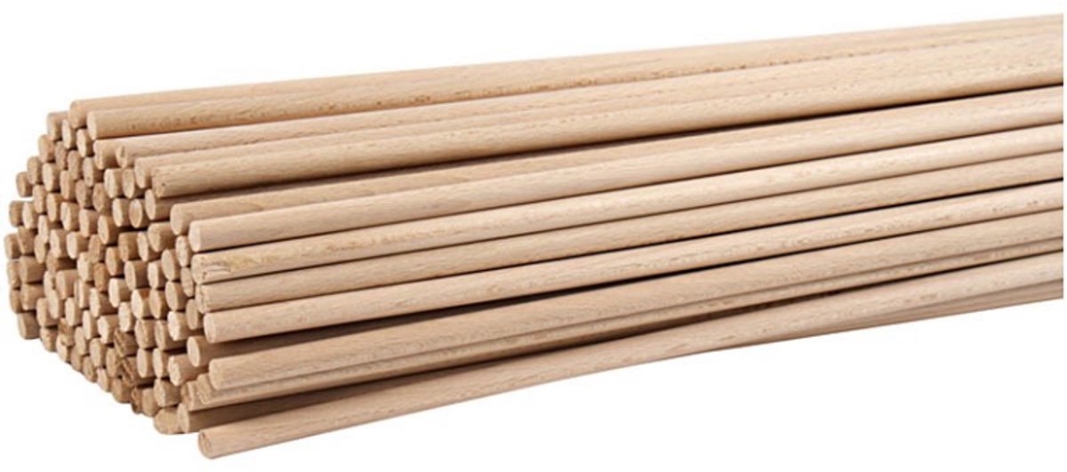 Creativ Company Blumenstäbchen, L: 60 cm, T 8 mm, 10 Stück 1 Box