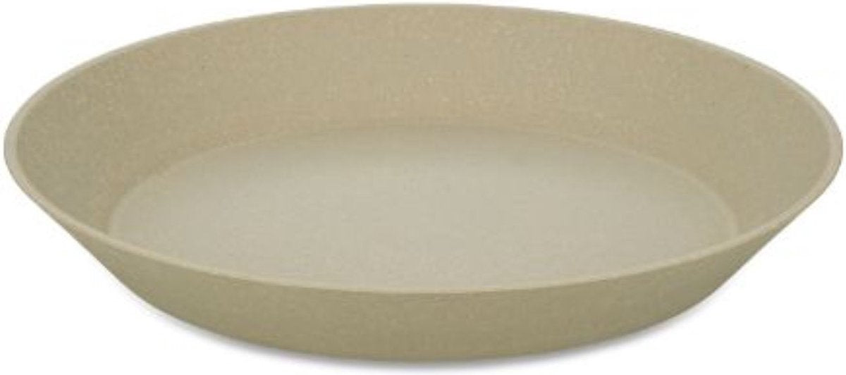 Koziol tiefer Teller, 24 cm, 4er-Set, bio, sandbeige - | Platte verbinden