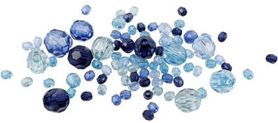 Creativ Company Facettenperlen Mischen Sie Blue Harmonie, 45 Gramm