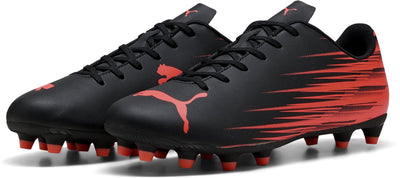 Puma Attacanto II FG AG Unisex-Sportschuhe - Schwarz-Glühendes Rot