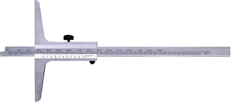Grenztiefenanschlag aus Edelstahl matt verchromt 1 20 mm DIN862 200 mm DEPA200