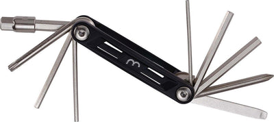 BBB Cycling Maxifold S Fahrradwerkzeuge – Werkzeugset mit Reifenhebern – Fahrrad-Miniwerkzeuge – 10 verschiedene Funktionen – BTL-141S