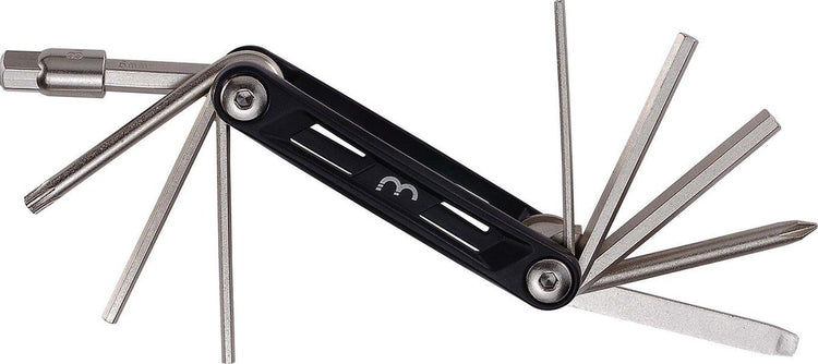 BBB Cycling Maxifold S Fahrradwerkzeuge – Werkzeugset mit Reifenhebern – Fahrrad-Miniwerkzeuge – 10 verschiedene Funktionen – BTL-141S