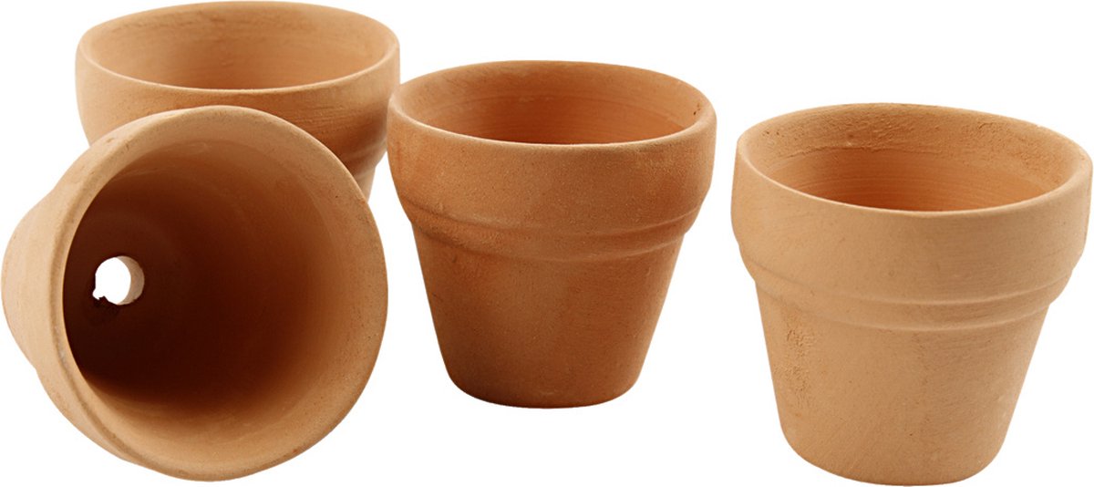 Creativ Company Blumentopf, H: 3,1 cm, T 3,4 cm, 48 Stück 1 Karton