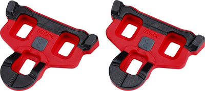 BBB Cycling SPD SL Cleats – Power Clip – mit rutschfesten Gummipads – 6° Abstand – kompatibel mit Shimano-Pedalen – Rennrad-Cleats – rot – BPD-06a