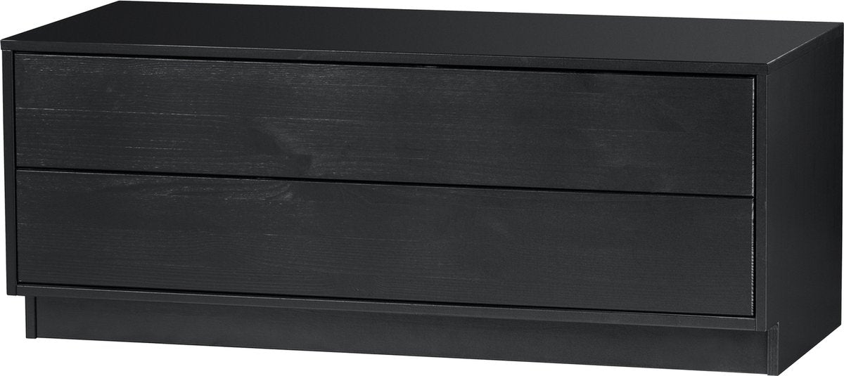 Woood Finca TV-Schrank – Kiefer – Schwarz – 40 x 100 x 40
