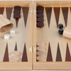 Backgammon Holzbraun 48 x 38 cm