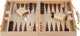 Backgammon Holzbraun 48 x 38 cm