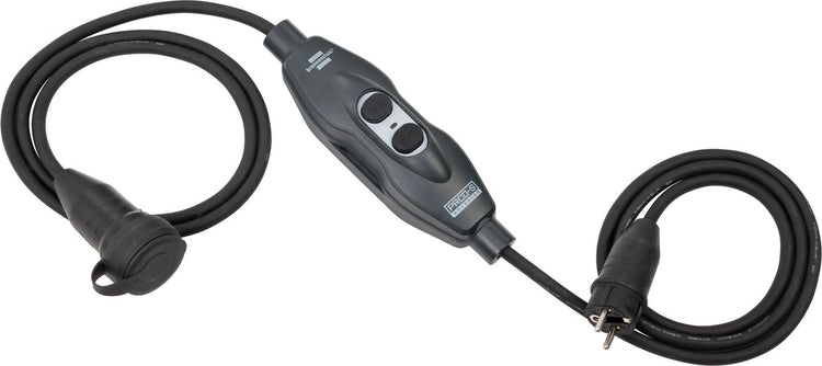 Brennerstuhl Profi PRCD-S Advanced mit schützendem Adapterkabel von 3m für den Einsatz auf Baustellen und den dauerhaften Außeneinsatz IP44 (mobiler Personenschutz mit ölbeständigem Gummikabel H07RN-F 3G1,5, gemäß DGUV 203-006)