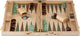 Longfield Backgammon 15 Grün Braun Trangle -