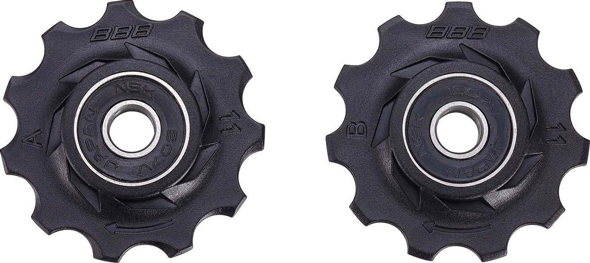 BBB Fahrrad-Umwerferräder Shimano, Campagnolo Sram – 9 Gänge, 10 Gänge, 11 Gänge, 12 Gänge – langlebig – schwarz – 11 Zähne – Rollerboys BDP-02