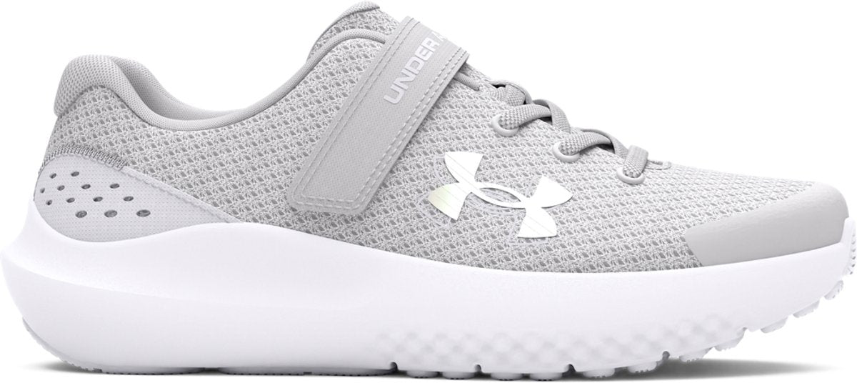 Under Armour UA GPS Surge 4 AC-Gray Mädchen-Sportschuhe – Halo Grey – Weiß – schillernd