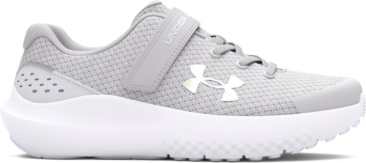 Under Armour UA GPS Surge 4 AC-Gray Mädchen-Sportschuhe – Halo Grey – Weiß – schillernd