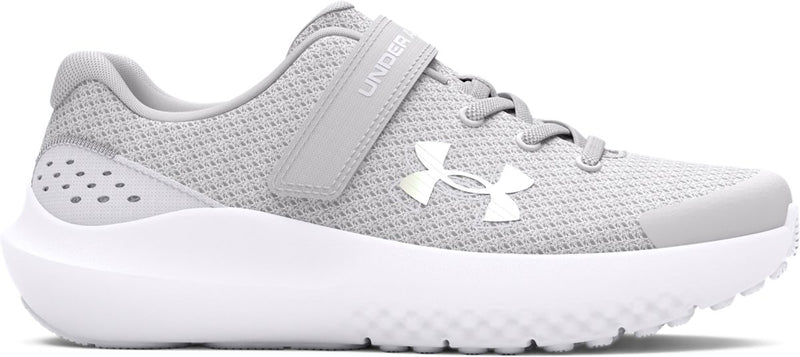 Under Armour UA GPS Surge 4 AC-Gray Mädchen-Sportschuhe – Halo Grey – Weiß – schillernd