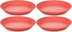 Koziol tiefer Teller, 24 cm, 4er-Set, Bio, Naturkoralle - | Platte verbinden