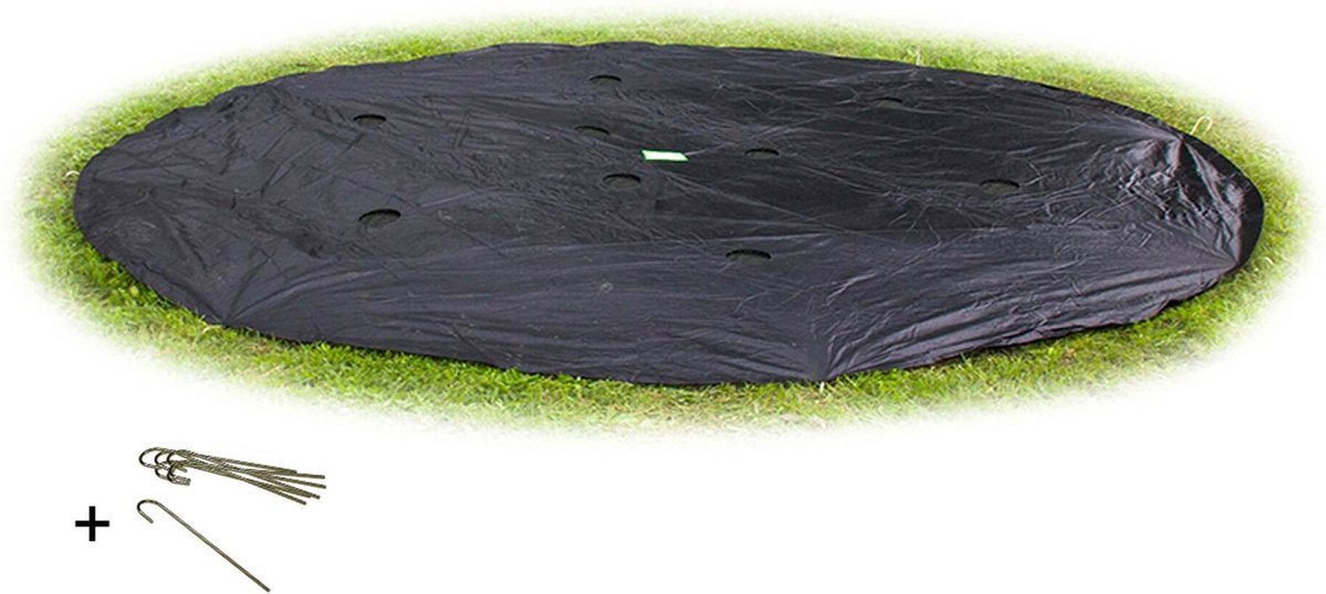 Exit Toys Exit Bodentrampolinabdeckung ø427cm – Trampolin-Schutzhülle – wetterfest – rund – Plane