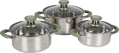 Bo-Camp - Pfannenset - Elan 1 Plus - 3-teilig - Edelstahl
