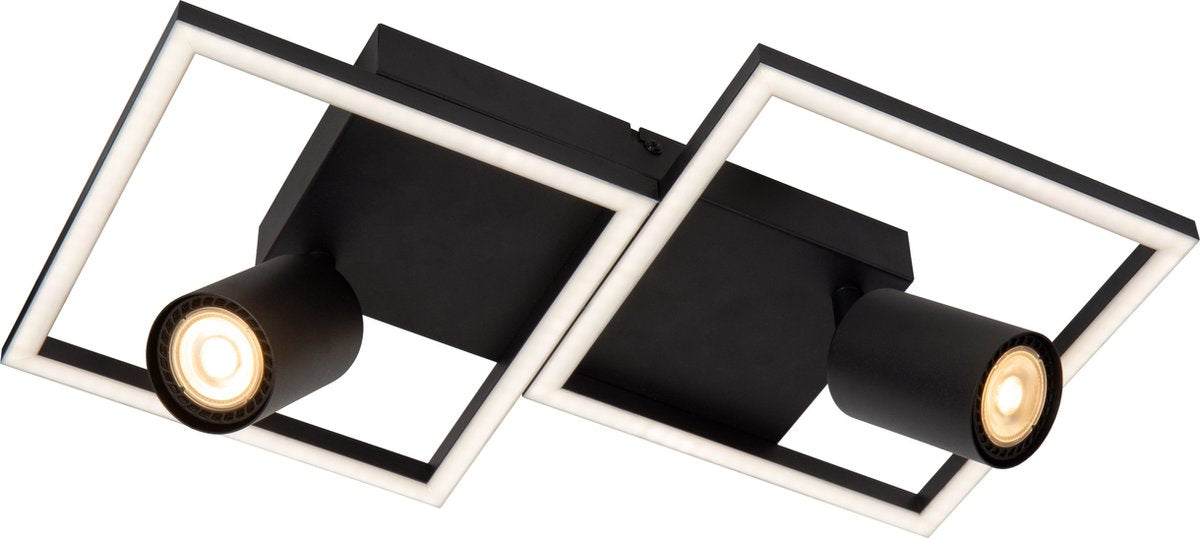 Lucide Arianne - Deckenleuchte (Deckenleuchte) - LED - 2xintegrierte LED - 2xGU10 - CCT - Schwarz