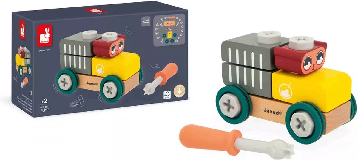 Janod - brico'kids - Do-it-yourself-Auto - Bär