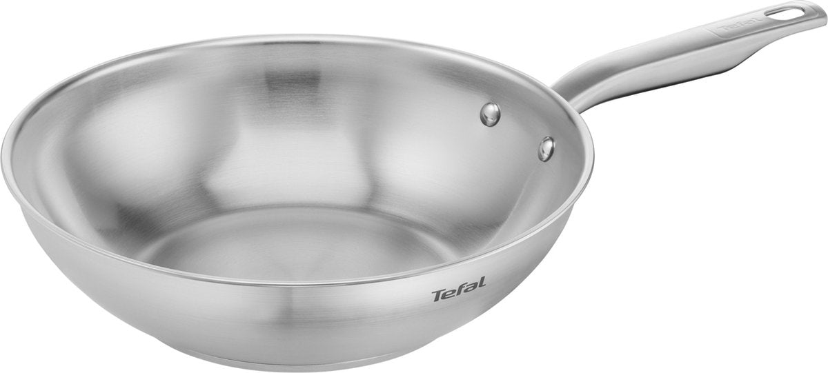 Tefal Virtuoso - Wokpfanne - ø28 cm - Edelstahl - induktionsgeeignet - langlebig