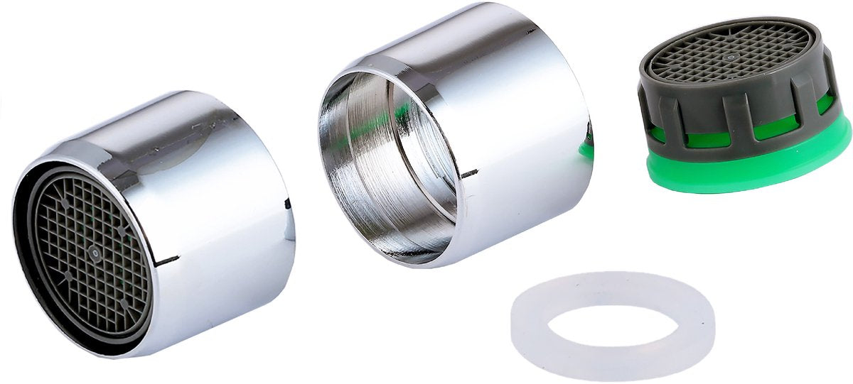 Kirchhoff Eco-Save Strahlregler - Chrom - M22ig - 7,5l min - Schutz vor Kalk (2x)