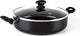 Greenchef Diamond Schmorpfanne 28 cm mit Deckel – 4,25 l – PFAS-freie Antihaftbeschichtung – Schmorpfanne Induktion – Keramikpfanne – ofenfest bis 160 °C – Kühlgriff – Glasdeckel – Schwarz