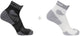 Salomon - Aero-Söckchen | 2er-Pack | Knöchelsocken | Größe l 42-44 - schwarz und weiß