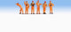 Noch 36275 n Rangierpersonalfiguren bemalt, stehend